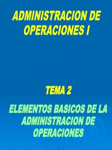 administracion de operaciones heizer pdf